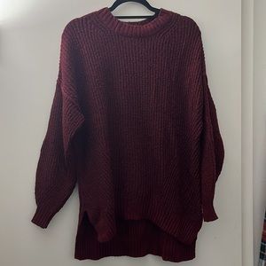 Oversized red American eagle sweater